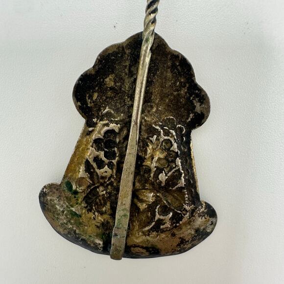 Antique silver plated insects flowers tea leaves caddy sugar salt spoon - Picture 6 of 8